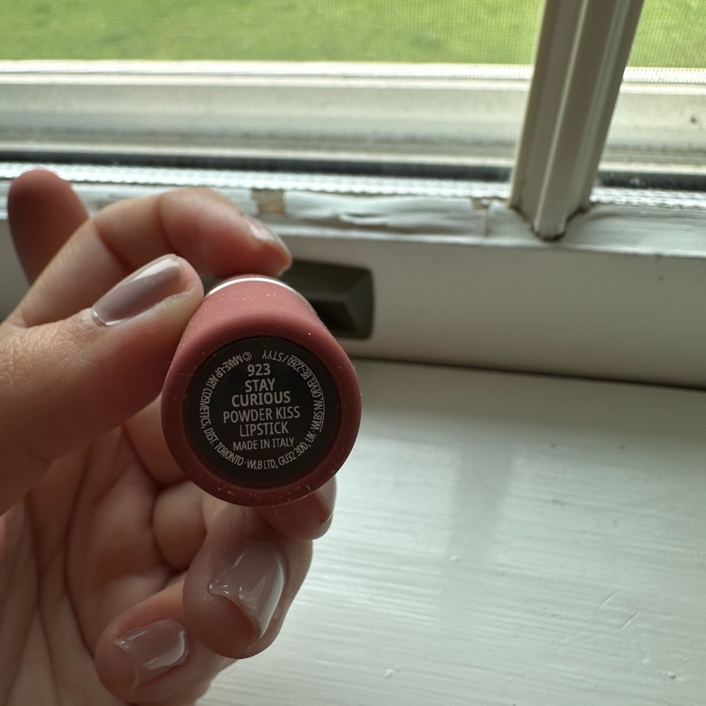 MAC Cosmetics Stay Curious Powder Kiss Lipstick - Soft Pink